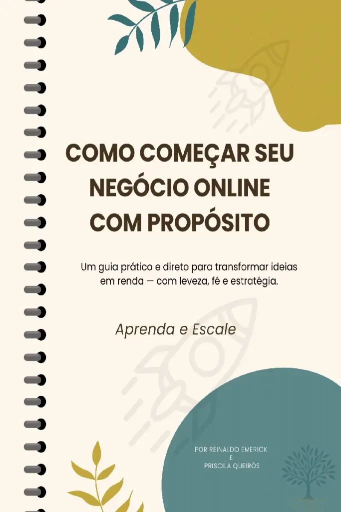 Capa do eBook Como Começar Seu Negócio Online com Propósito